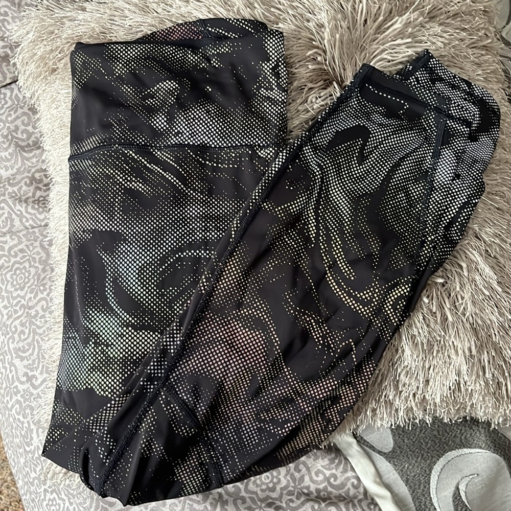 Athleta Swirl Lighting Reflective Supersonic 7/8 … - image 2